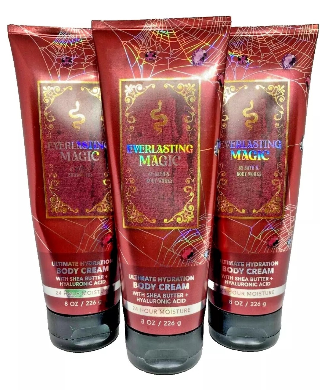 SET OF 3 ~ Bath & Body Works EVERLASTING MAGIC BODY CREAM 8 OZ~NEW~RARE!