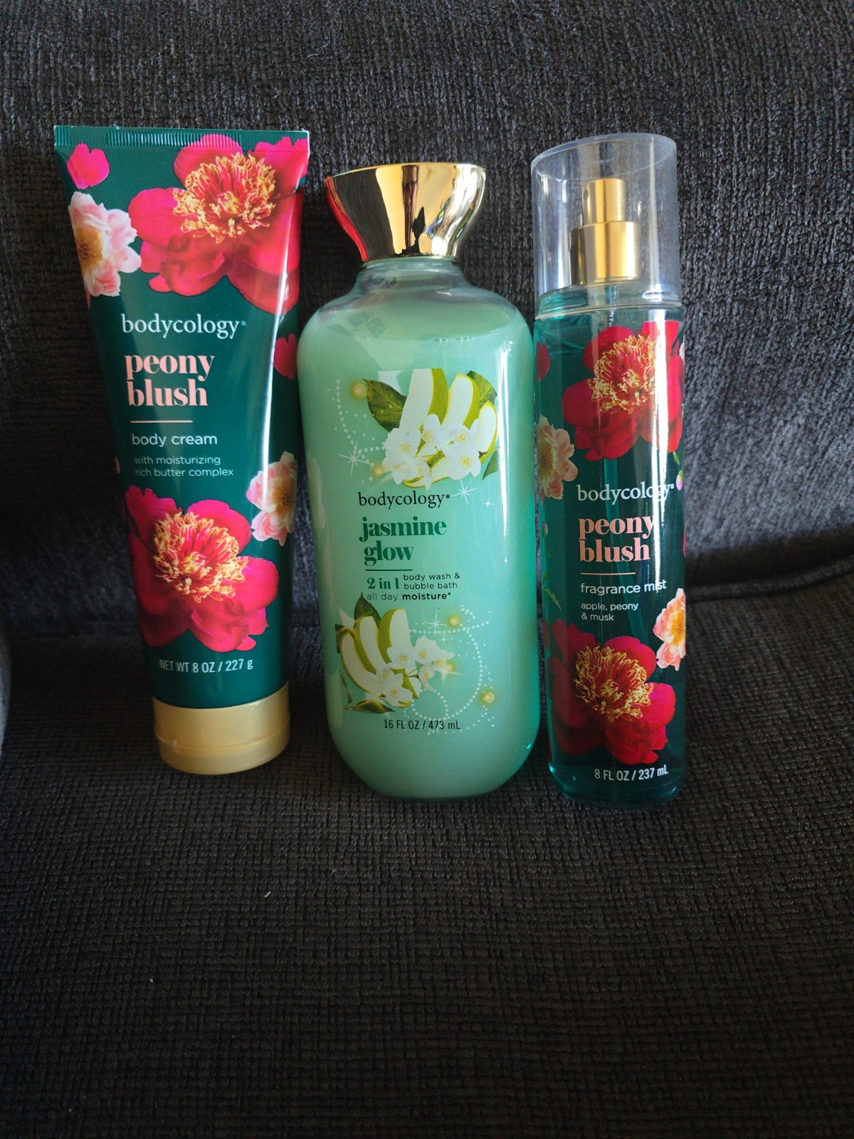 3 PC Bodycology Body Cream/Fragrance Mist Spray & Jasmine Glow 2 in 1
