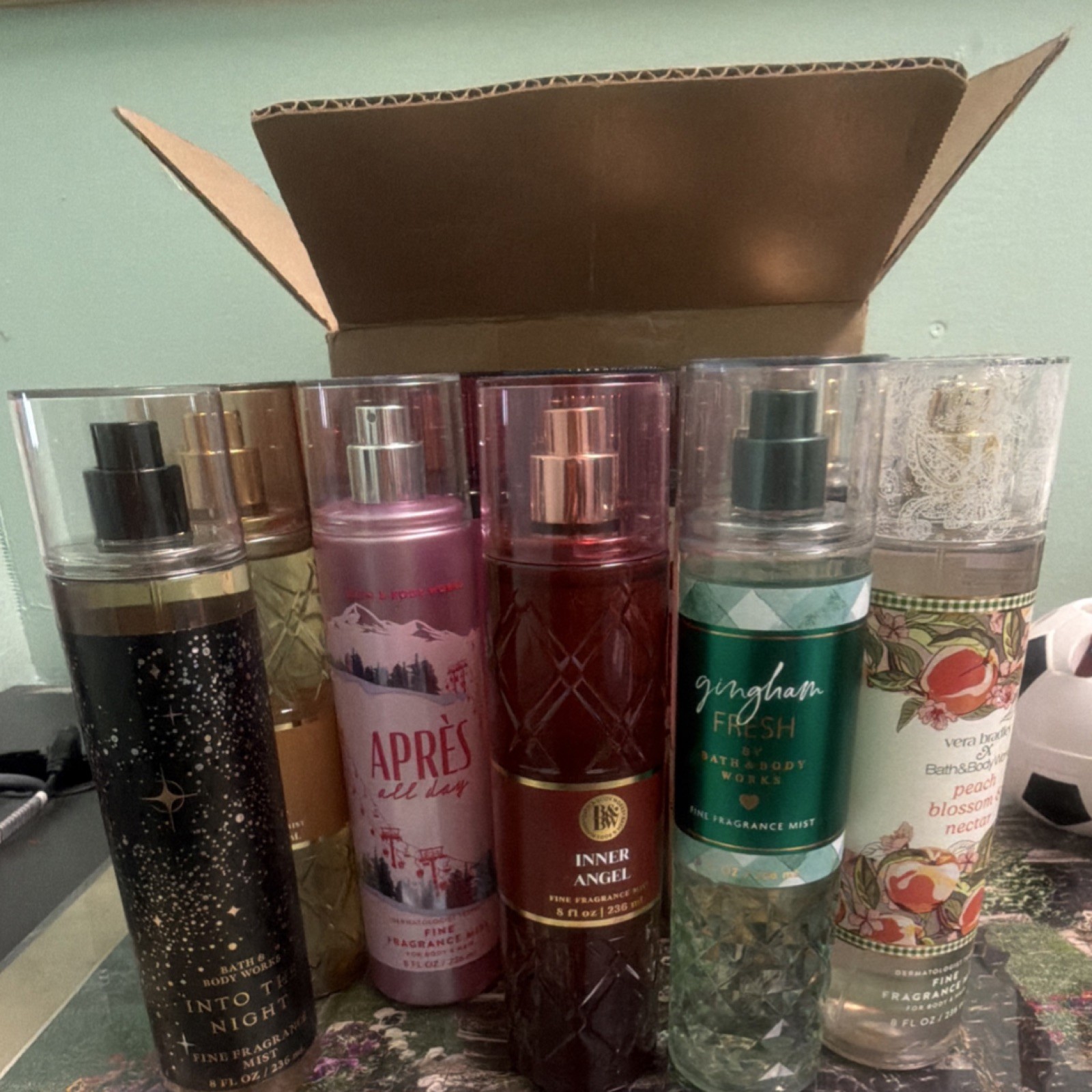 Bath & Body Works Fine Fragrance Mist Into The Night, Rose, Cherry Blossom