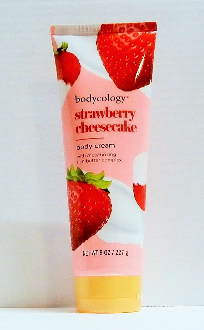 bodycology strawberry cheesecake FRAGRANCE MIST 8 oz, BODY CREAM 8 oz, Bath Oil