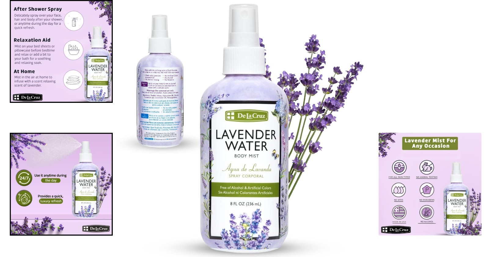 Pure Lavender Body & Linen Mist – Relaxing 236ML