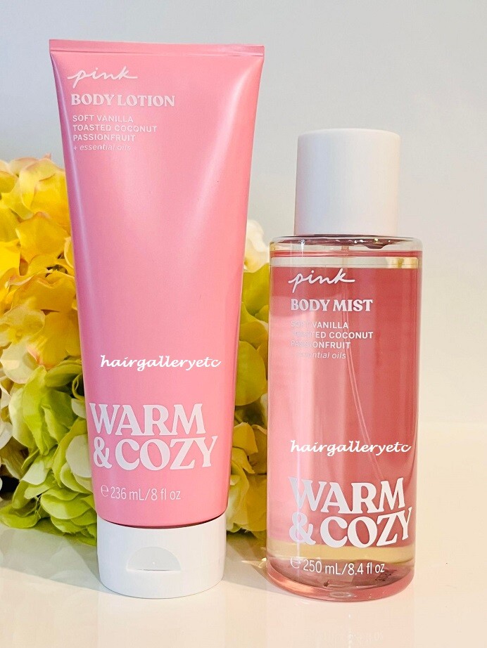 ORIGINAL Victoria’s Secret Pink Warm & Cozy Body Mist Spray or Lotion U Pick