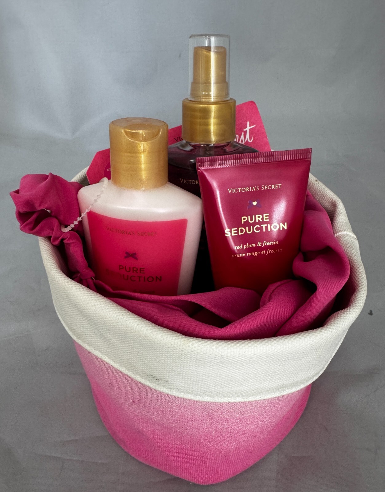 Victoria’s Secret Pure Seduction Fragrance Mist Hand Crème Body Lotion Headband