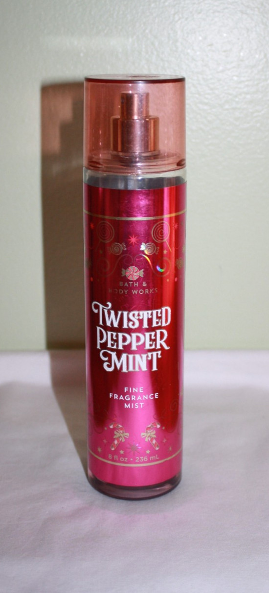 Bath & Body Works Twisted PepperMint Fragrance Mist Body Spray 8 oz New