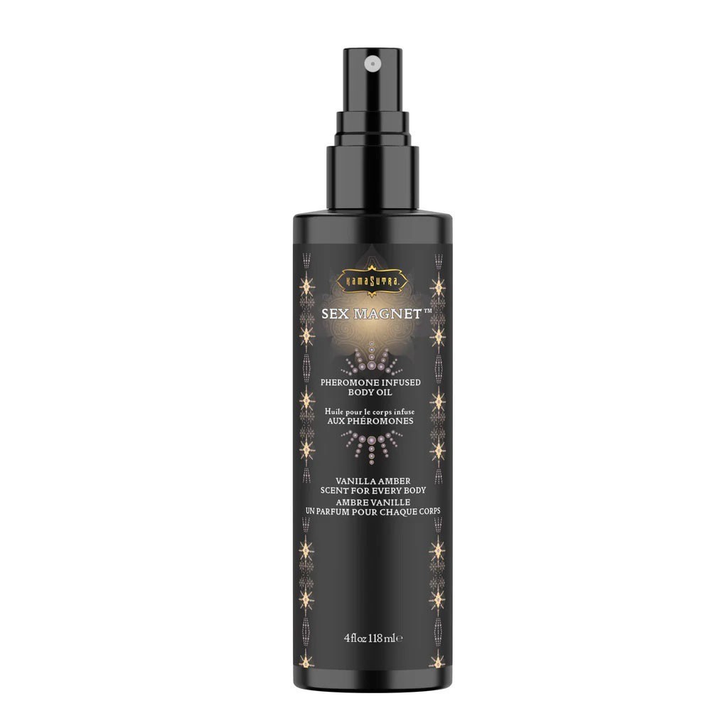 Kama Sutra Sex Magnet Pheromone Infused Body Oil Spray – Vanilla Amber Scent 4oz