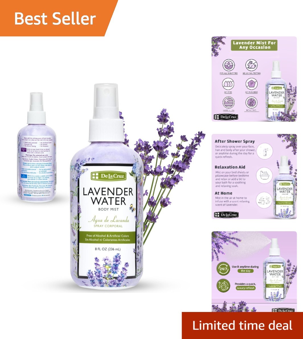Pure Lavender Body & Linen Mist – Relaxing 236ML