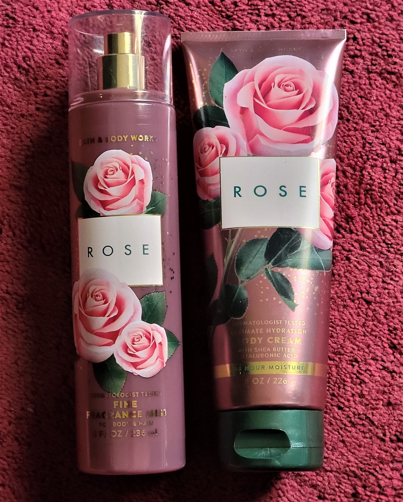**NEW** Bath & Body Works ‘ROSE’ Fine Fragrance Mist Spray & Body Cream