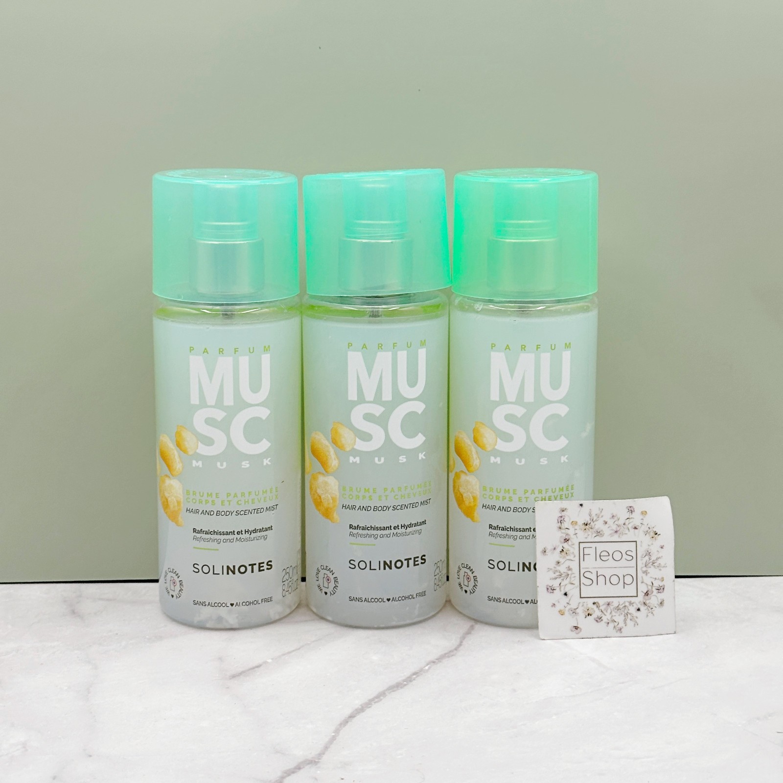 Solinotes Musk Body Mist Set 3-pack (8.45 fl oz) – New & Authentic