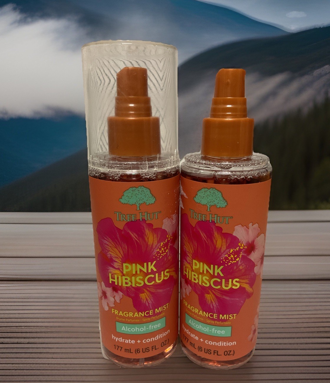 🌺 Tree Hut Women Body Fragrance Mist Pink Hibiscus 6 Fl Oz🆕SET OF 2 🆕AS SHOWN