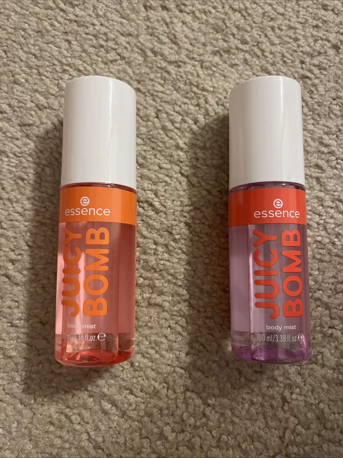 Lot Of 2 Juicy Bomb Body Mists 3.38 Fl Oz Each