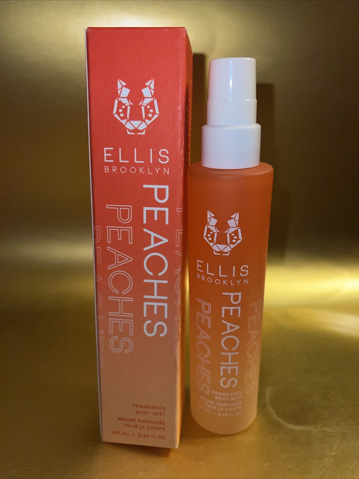NWB Ellis Brooklyn Peaches Fragrance Hair & Body Mist – 100 ml/3.38 Fl.Oz.