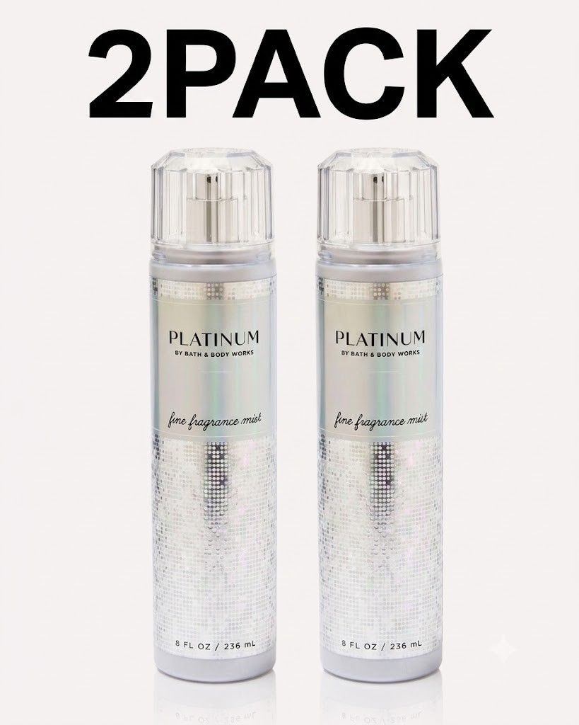 NEW Bath & Body Works 2 PACK Platinum Fine Fragrance Mist 8 fl oz