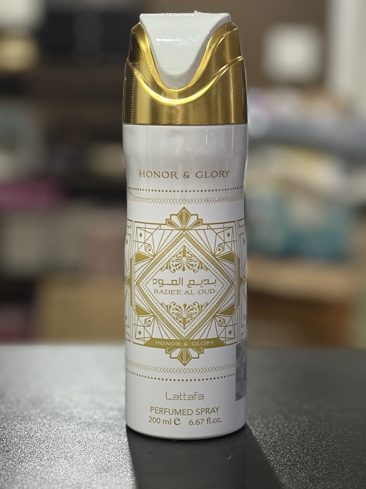 Authentic Lattafa Unisex Bade’E Al Oud Honor & Glory Body Spray 6.7 fl oz