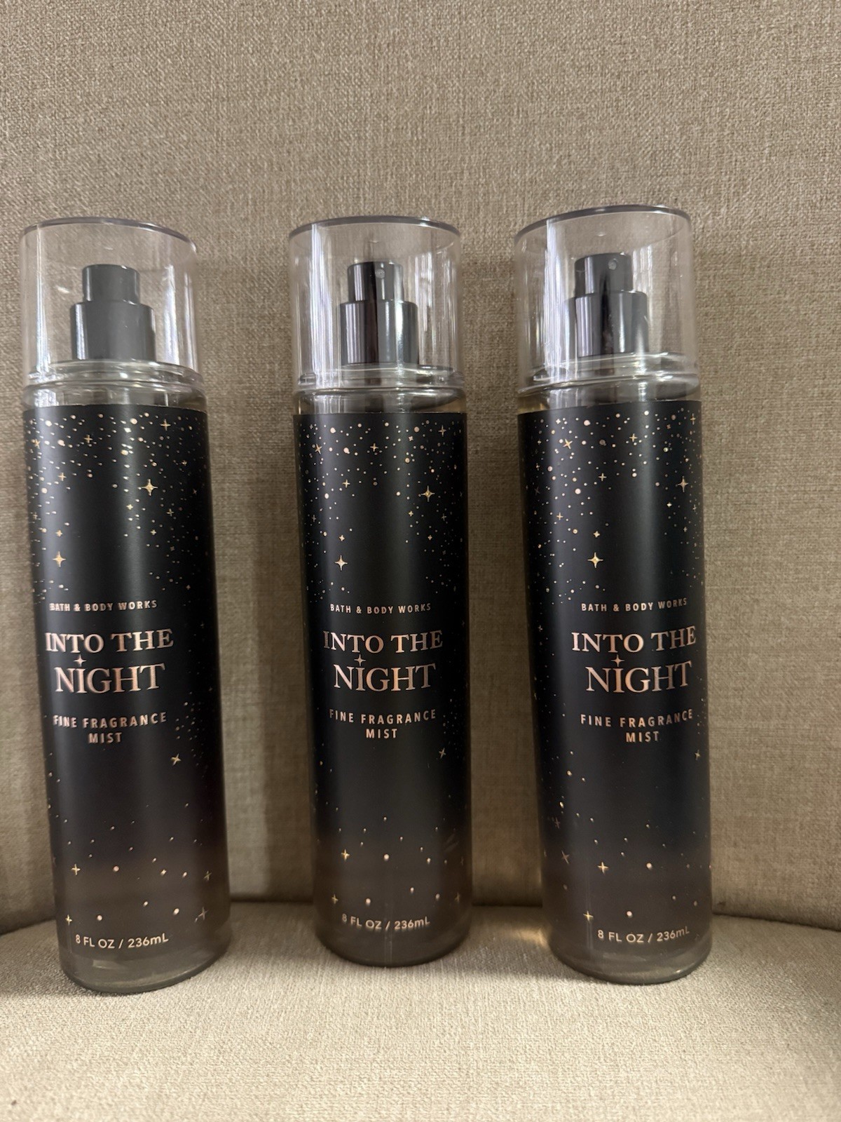 Bath & Body W. Into the Night Fine Fragrance Mist 8 fl oz 236 mL Women pack of 3