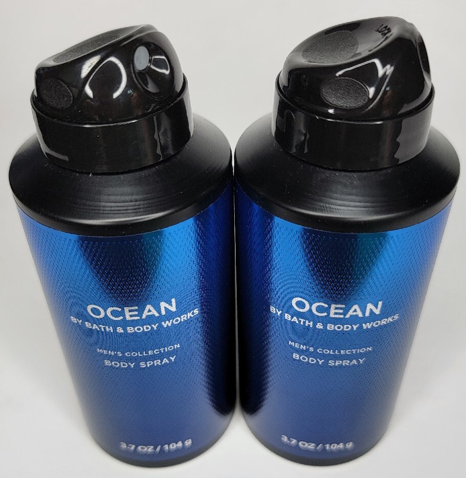 BATH & BODY WORKS (LOT OF 2) MENS COLLECTION OCEAN BODY SPRAY 3.7 OZ