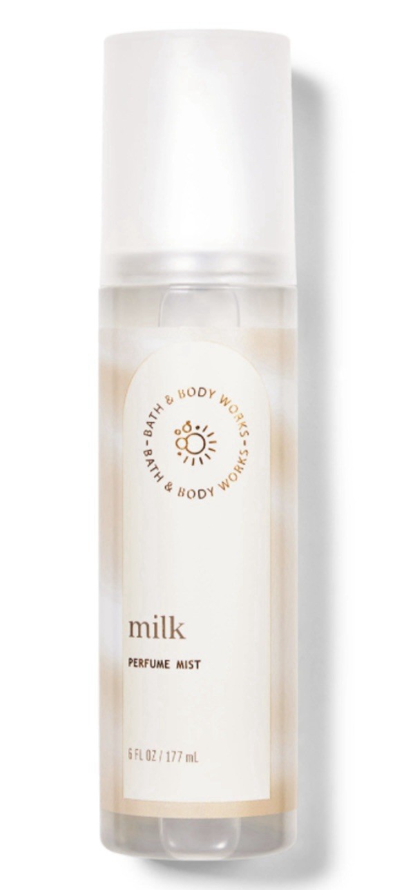 NEW Bath & Body Works Milk Fine Fragarance Body Mist Perfume Spray 6 fl oz