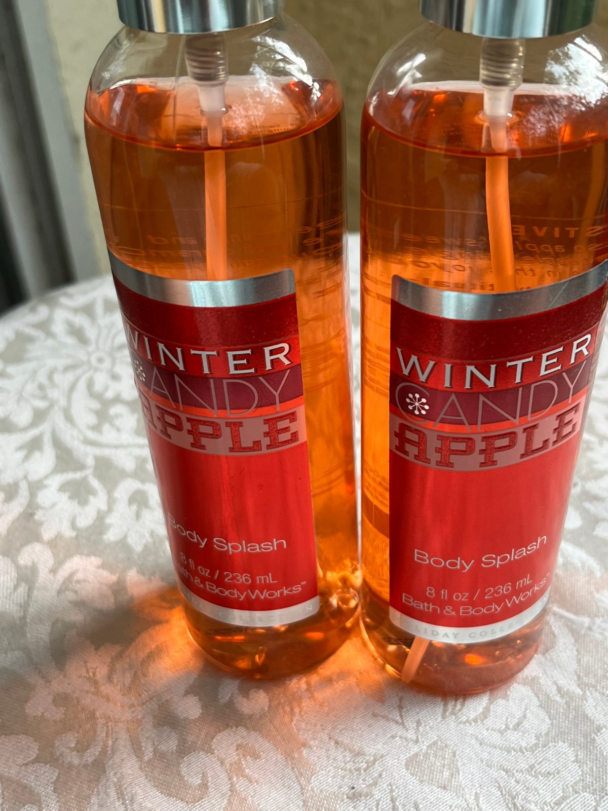 Bath and Body Works Winter Candy Apple Body Splash Lot of 2