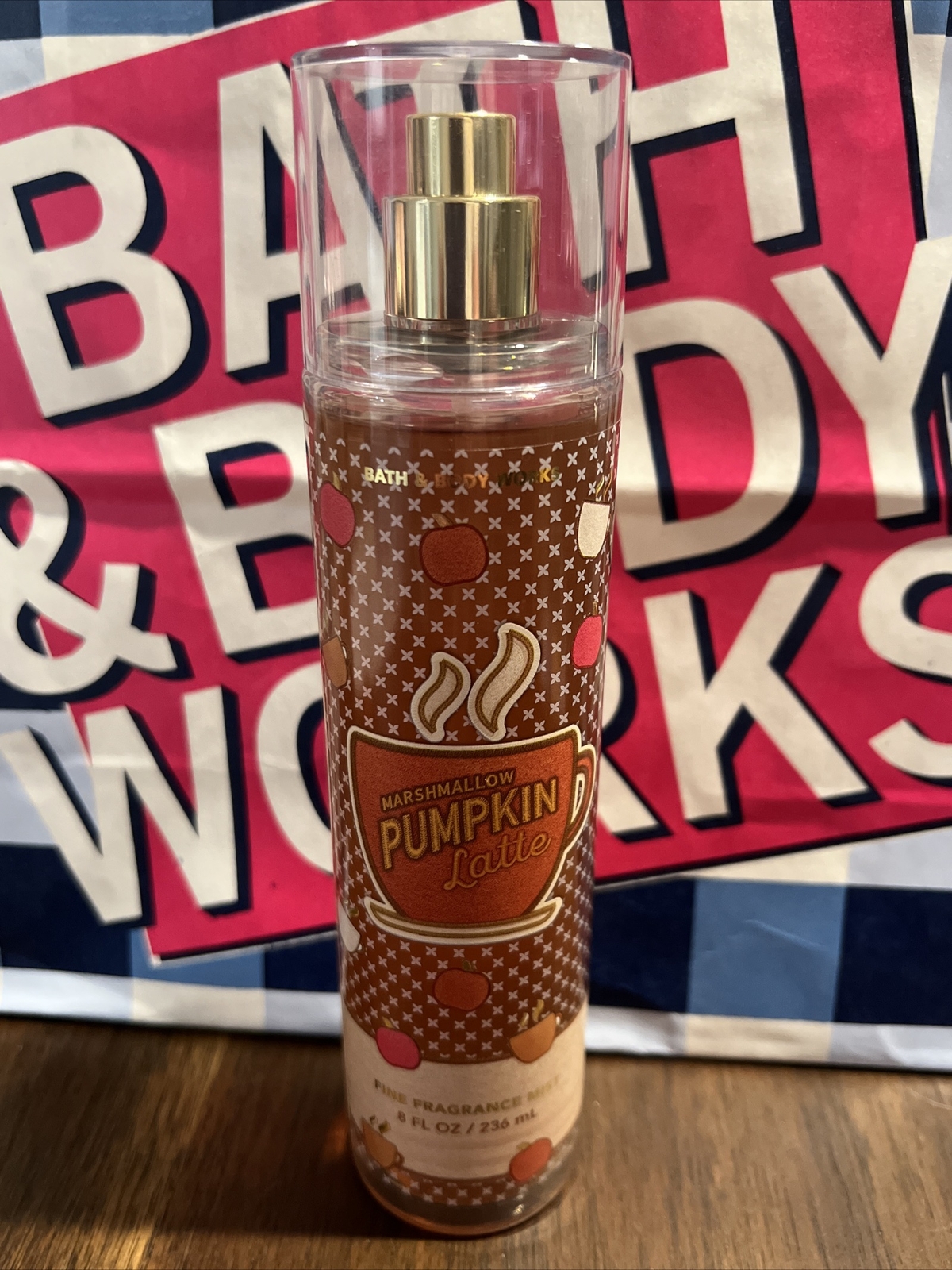 NEW! BATH & BODY WORKS MARSHMALLOW PUMPKIN LATTE FRAGRANCE MIST 8 OUNCES