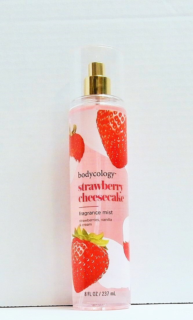 bodycology strawberry cheesecake FRAGRANCE MIST 8 oz, BODY CREAM 8 oz, Bath Oil