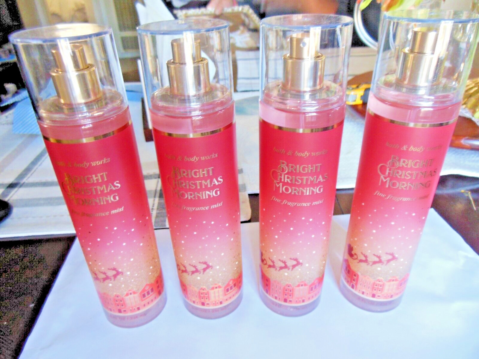 Bath & Body Works ” Bright Christmas Morning ” Mist * 4pcs. *Free Shipping