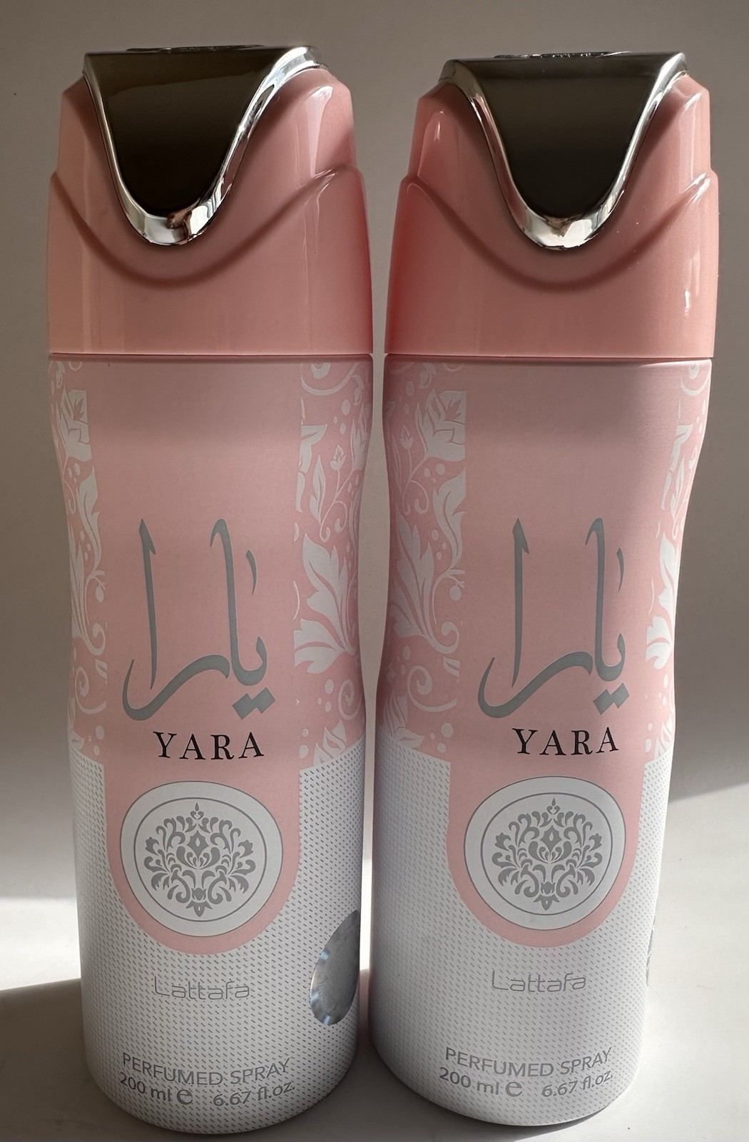 Twin Bundle Yara Lattafa Perfumed Spray 200ml 6.67. Fl oz