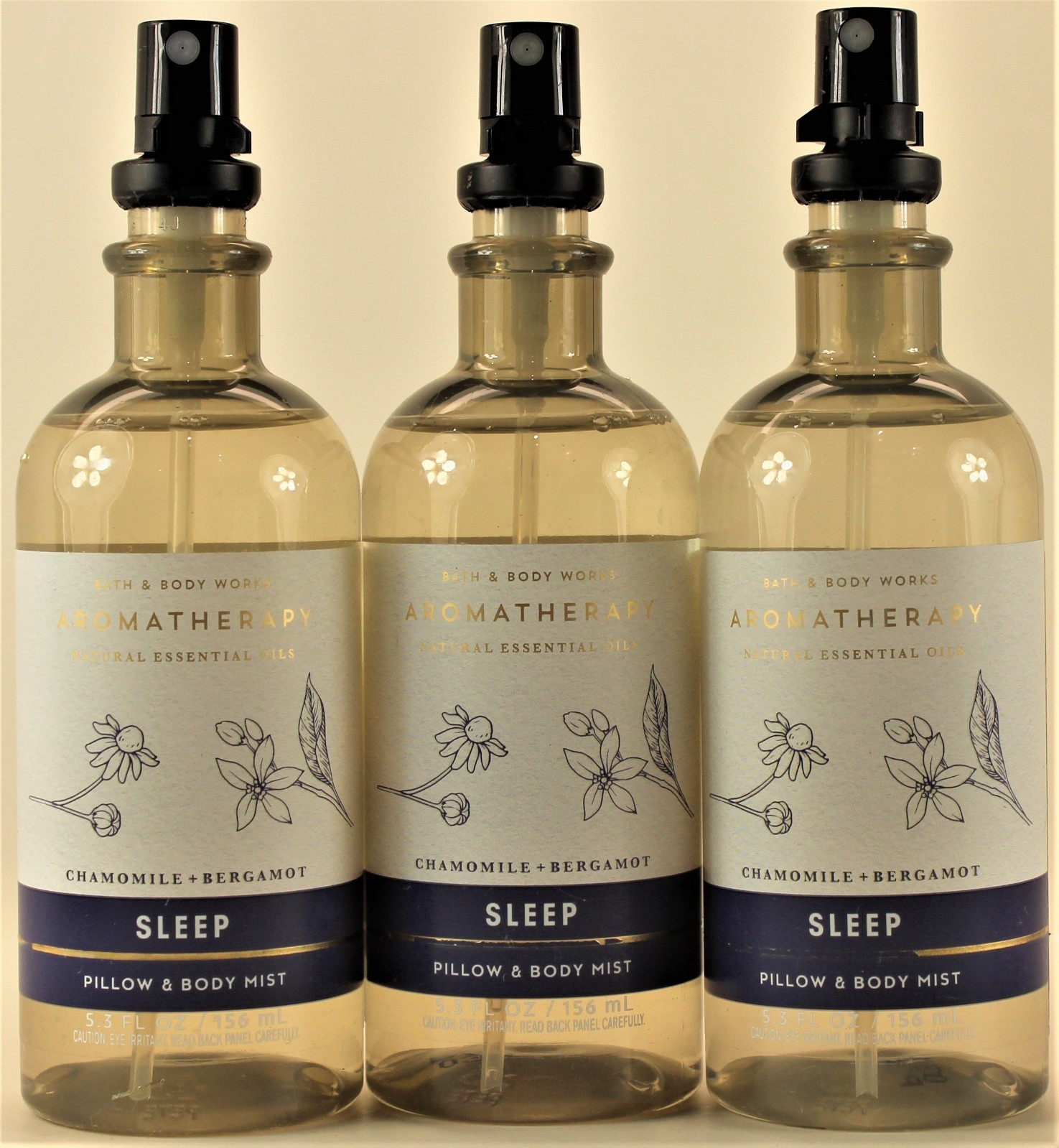3 – Bath & Body Works SLEEP CHAMOMILE BERGAMOT Essential Oils Pillow Mist 5.3oz