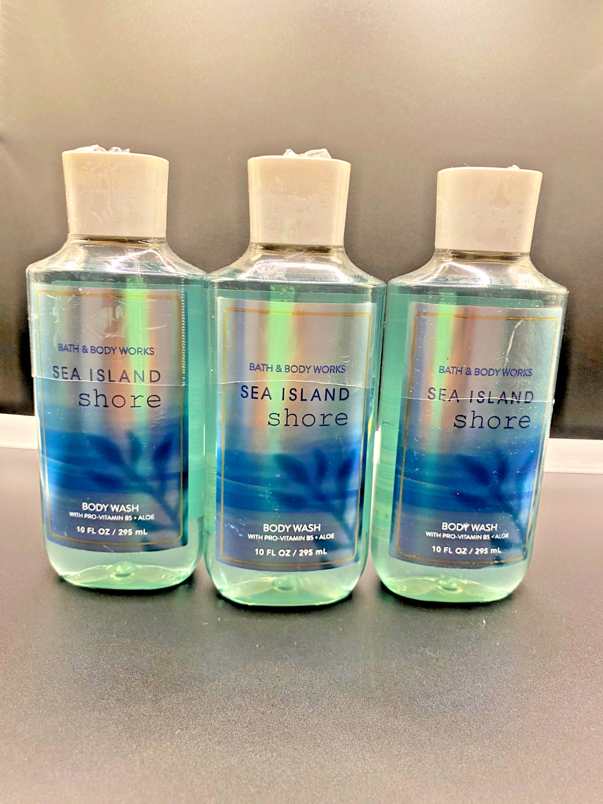 Bath and Body Works SEA ISLAND SHORE BODY WASH 10 OZ/295ML *SET OF 3*
