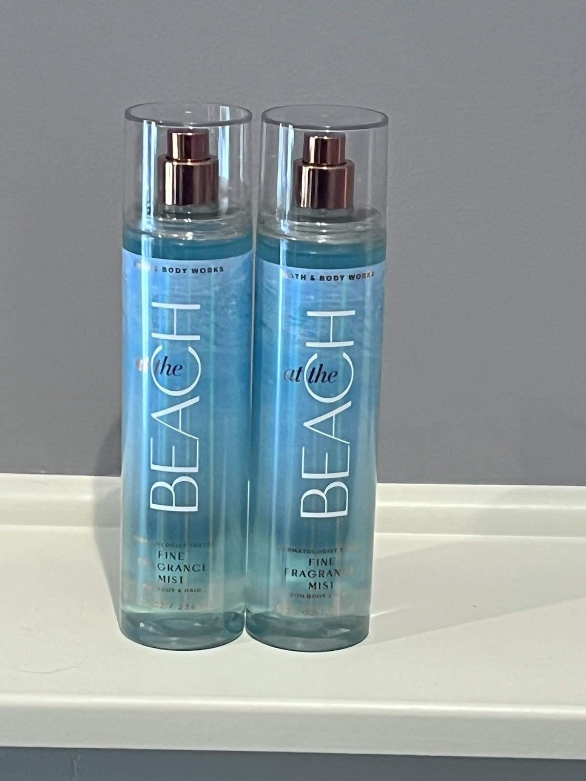 Bath and Body Works AT THE BEACH FINE FRAGRANCE MIST 8 FL OZ *SET OF 2