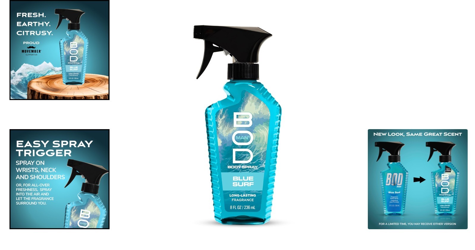 Blue Surf 8 oz Body Spray – Exotic Blend of Lavender, Cedarwood & Patchouli