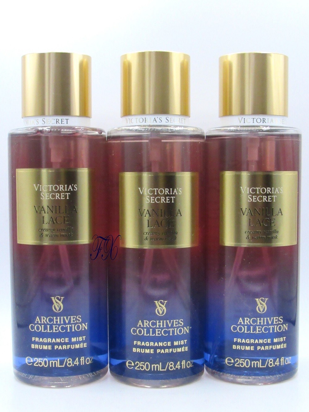 VICTORIA’S SECRET VANILLA LACE FRAGRANCE MIST BODY SPRAY 8.4 OZ (LOT OF 3 PCS)