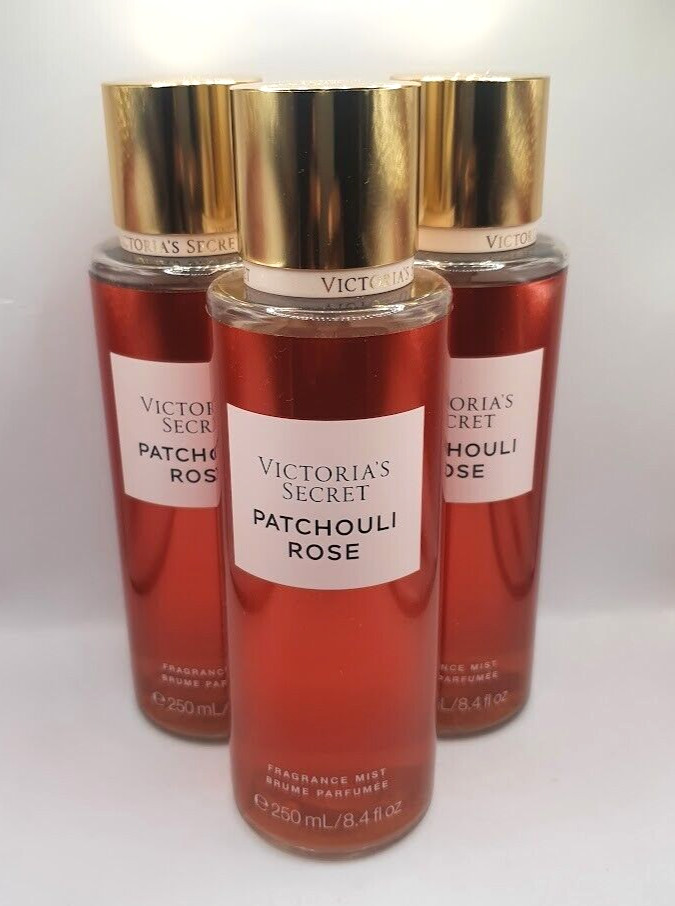 VICTORIA’S SECRET PATCHOULI ROSE BODY MIST 8.4 FL OZ (SET OF 3)