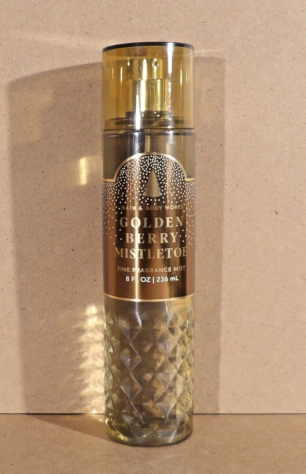 Bath & Body Works Golden Berry Mistletoe Fine Fragrance Mist Body Spray 8 oz NEW