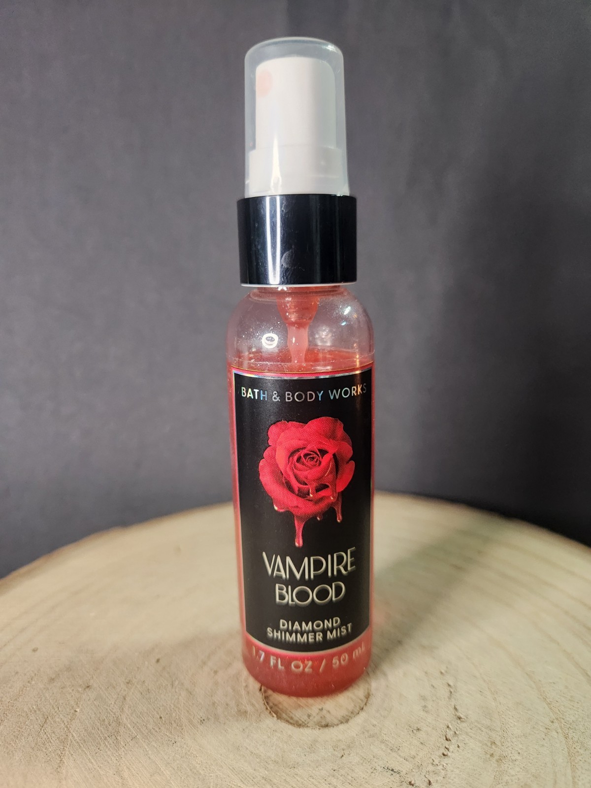VAMPIRE BLOOD Diamond Shimmer Mist TRAVEL SIZE Bath and Body Works 1.7 Halloween