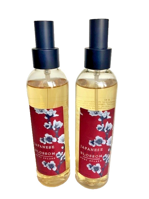 2 x Bath & Body Works Japanese Cherry Blossom Body Splash 8 oz each – Free Ship