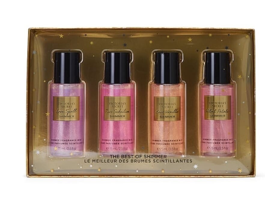 Victoria’s Secret 4 Pcs Shimmer Mist Discovery Gift Set 2024 New