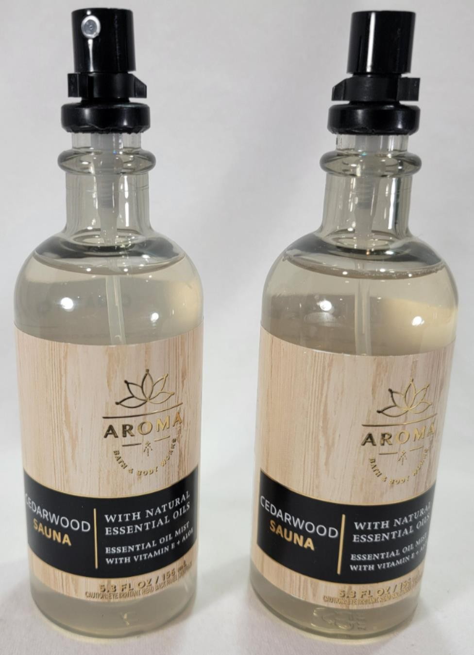 Bath Body Works Aroma CEDARWOOD SAUNA EUCALYPTUS & PATCHOULI Essential Mist x2