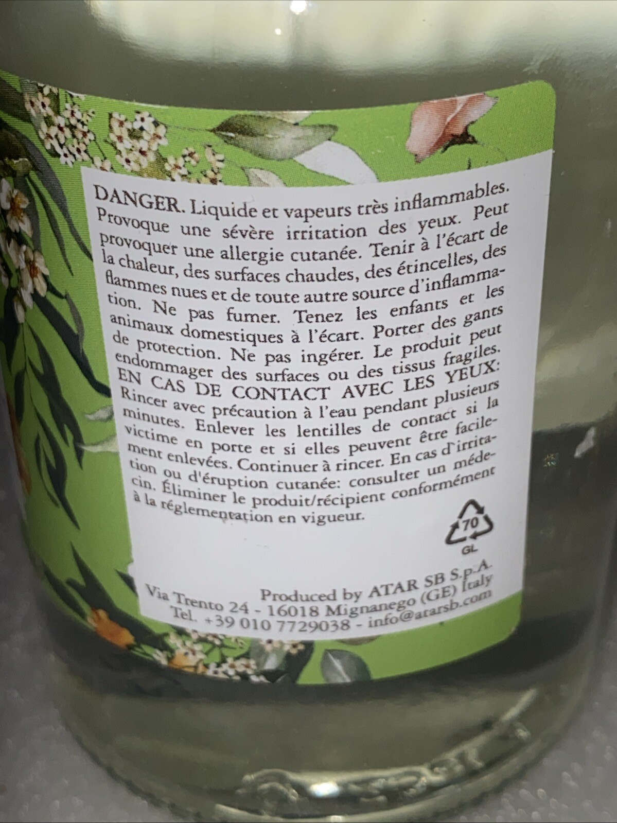 AMBRA GRIGIA ( MAGNOLIA ) Aromatic Ambience Fragrance 8.45 fl Oz -Very Rare-