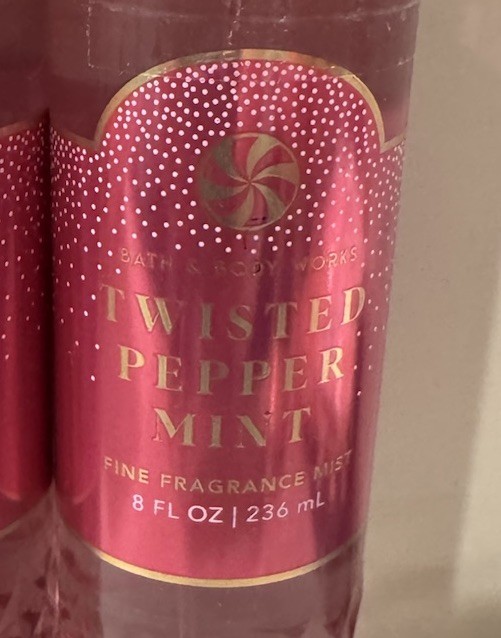 Bath & Body Works Twisted Peppermint Fine Fragrance Mist 8oz Lot of 5