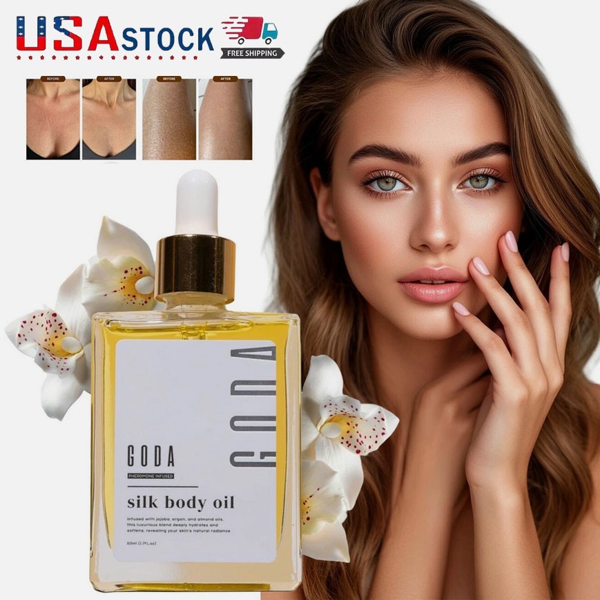 GODA Silk Body Oil, Silk Body Oil, Bath & Shower Oil Smooth Firming Skin 50ml US