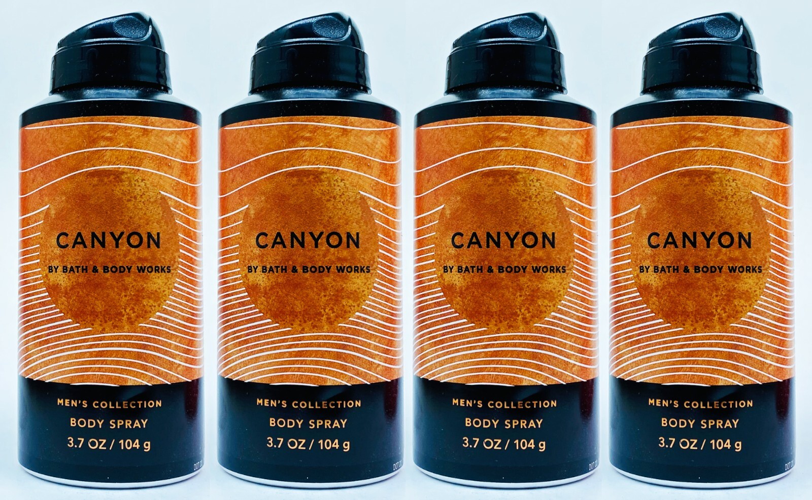 4 Bath & Body Works CANYON MEN Body Spray Mist Perfume 3.7 oz