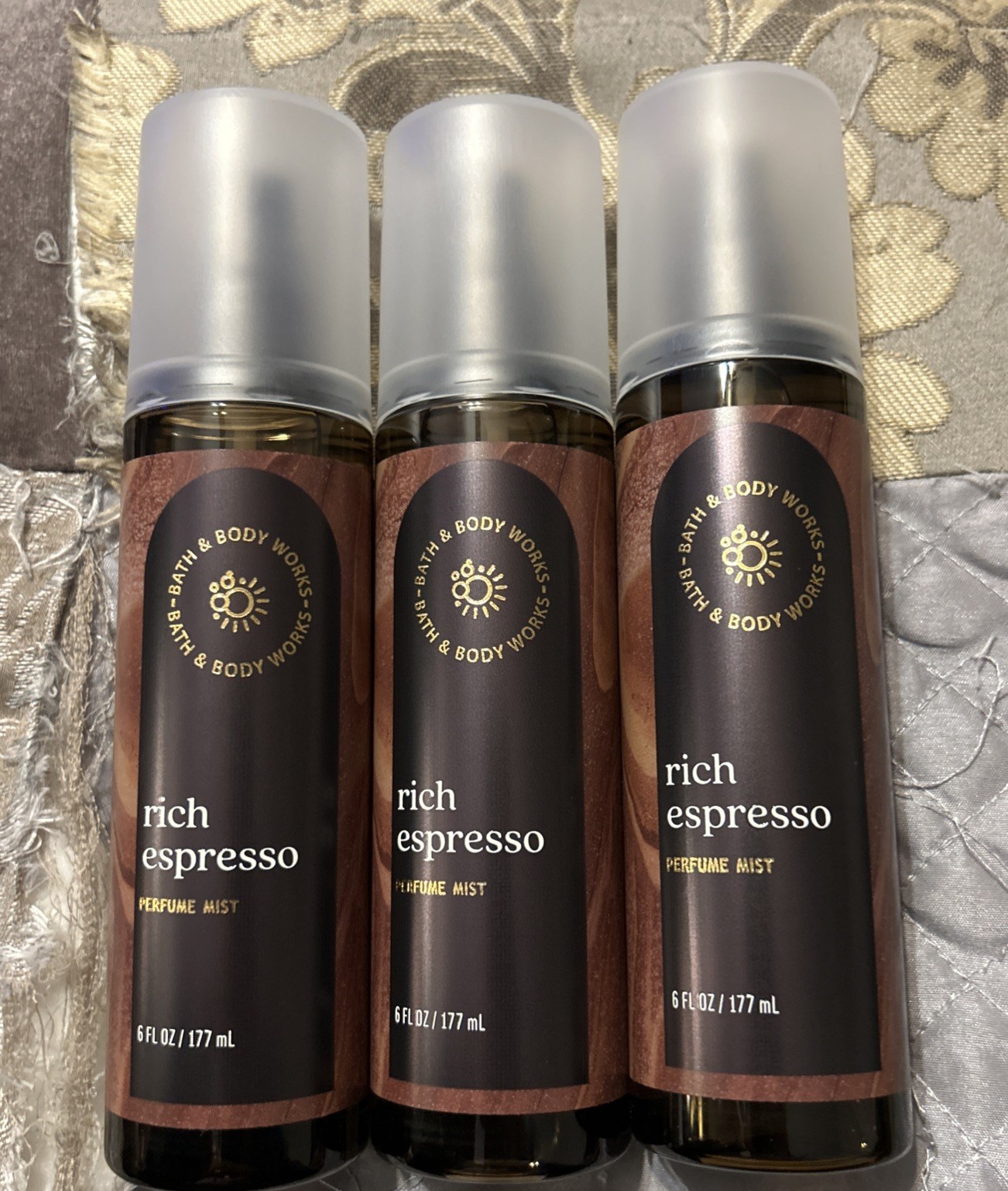 3 Bath & Body Works RICH ESPRESSO Perfume Mist 6 fl oz NEW!