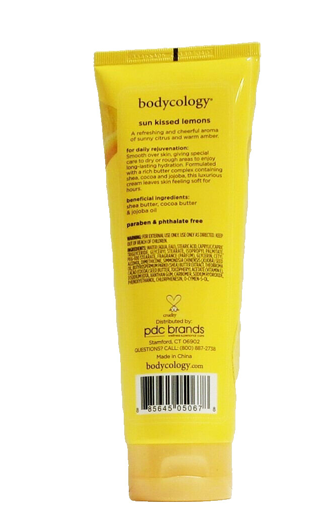 bodycology sun kissed lemons MIST + BODY CREAM Full Size 8 oz each Discountined