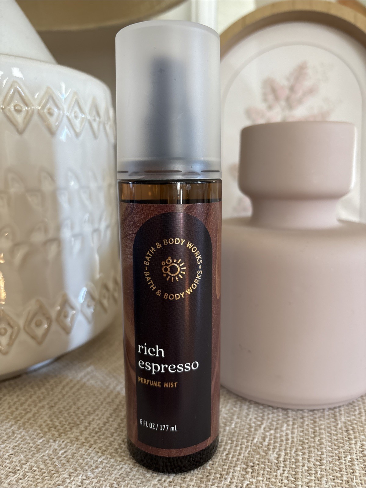 Bath & Body Works Rich Espresso Perfume Mist Body Spray Dark Coffee Hazelnut NEW