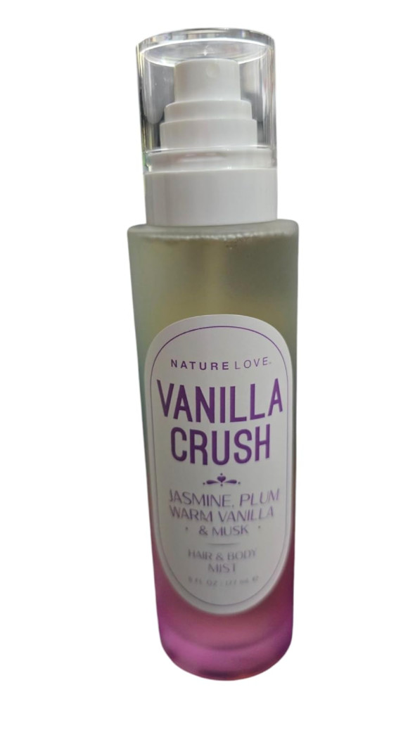 Nature Love Vanilla Crush Jasmine Warm Vanilla Musk Hair & Body Mist 6oz $44.99