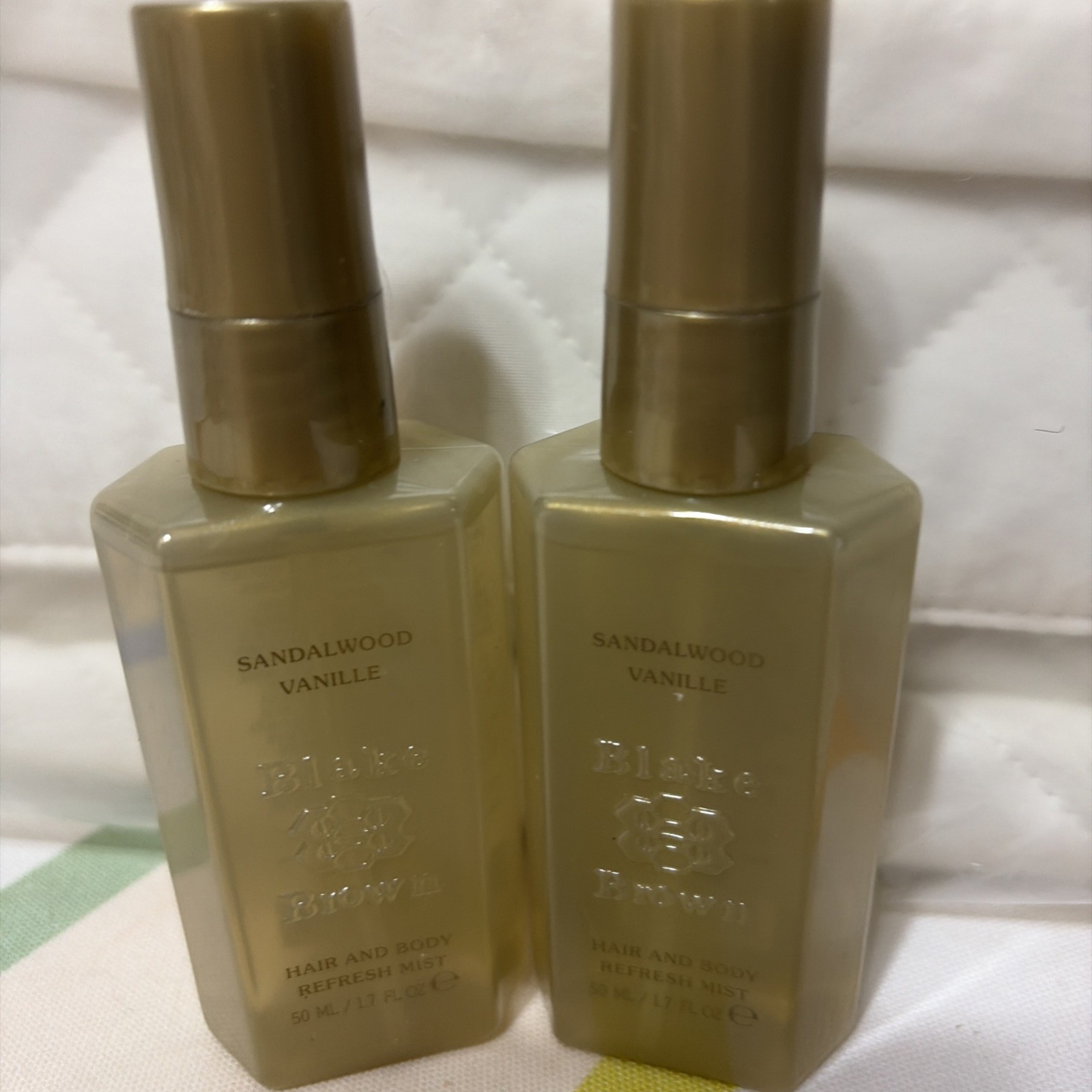 Blake Brown SANDALWOOD VANILLE Hair & Body Refresh Mist Purse 1.7 fl oz LOT/2
