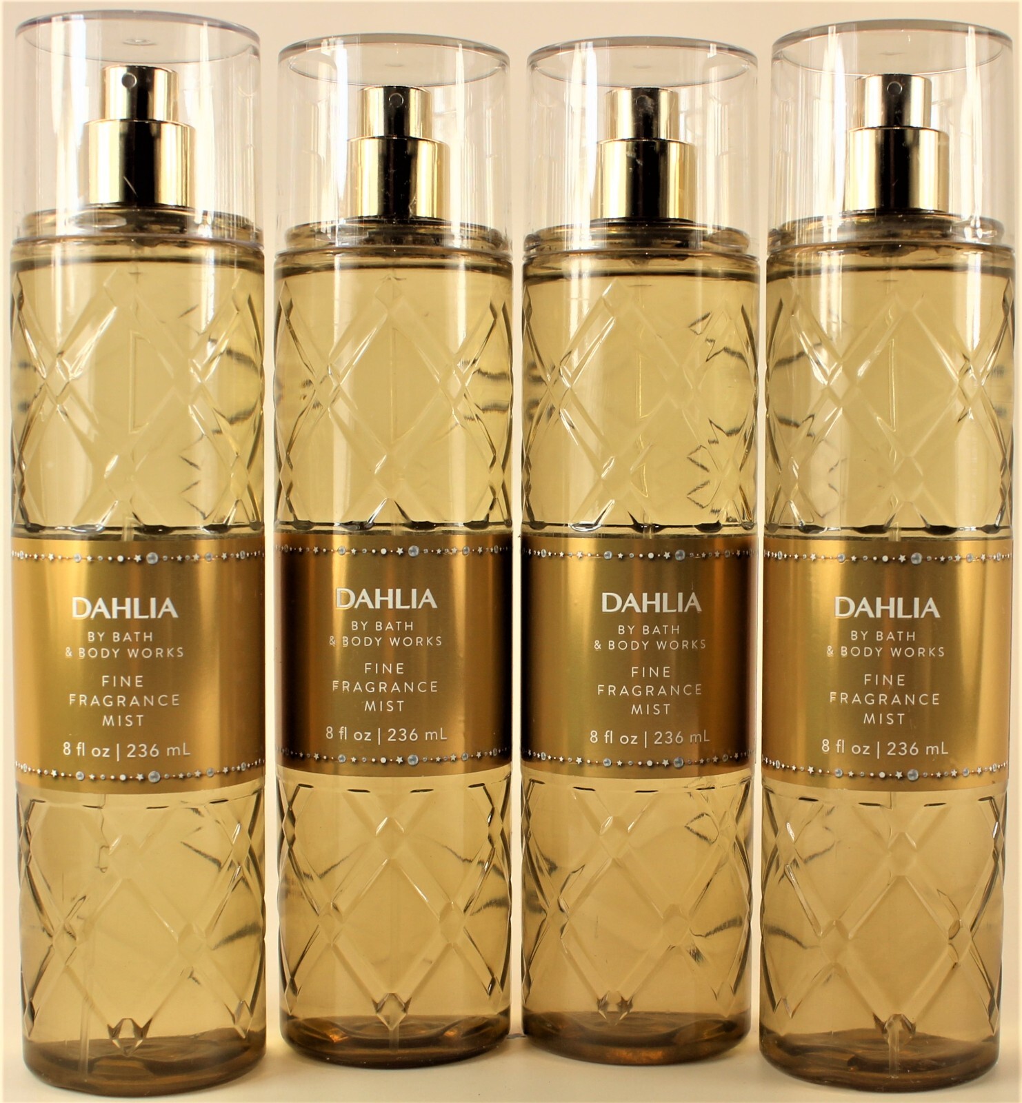 QTY 4 – Bath & Body Works DAHLIA Fine Fragrance Body Mist Spray 8 Oz