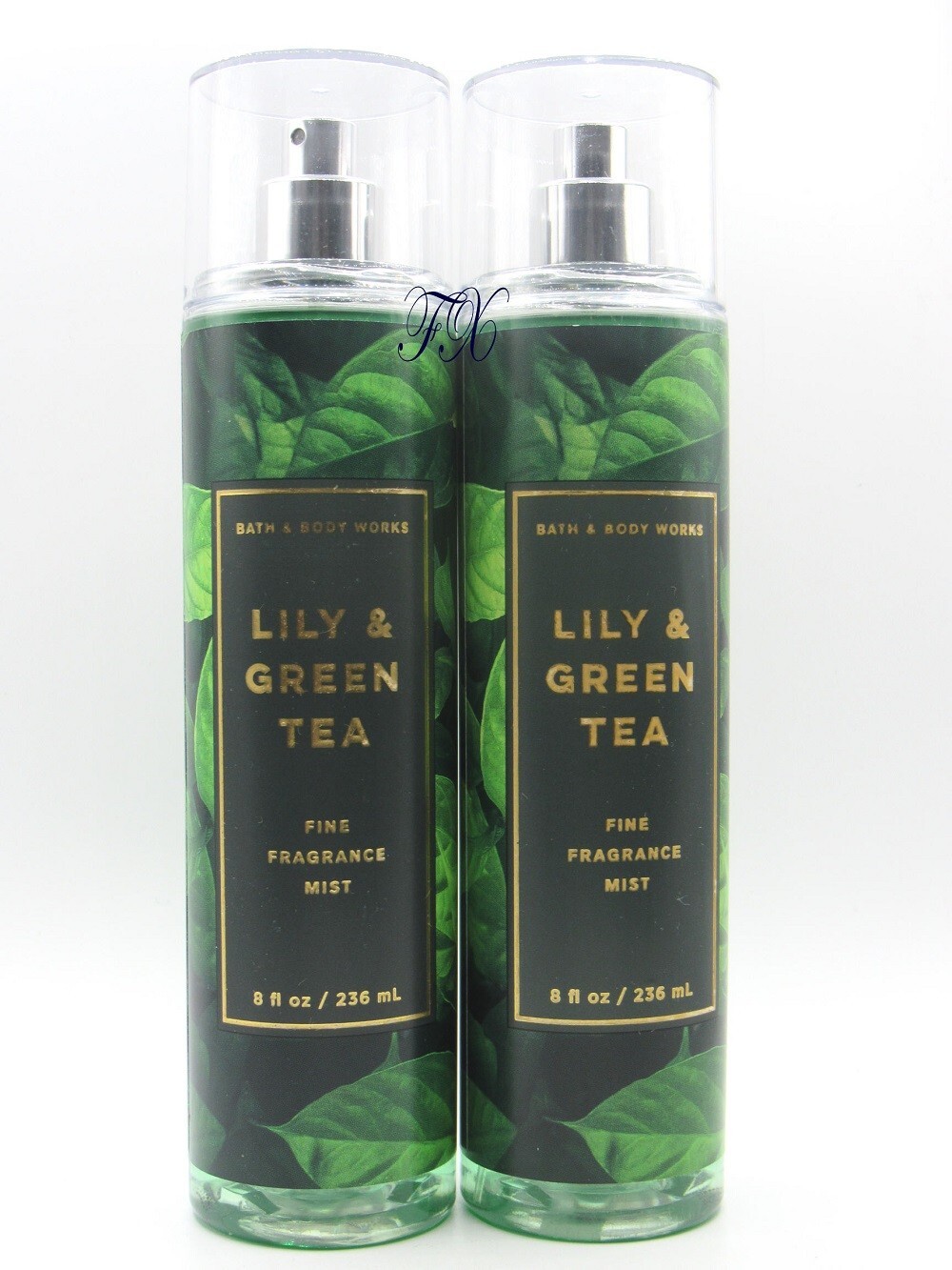 BATH & BODY WORKS LILY & GREEN TEA BODY MIST SPRAY 8 FL OZ (LOT OF 2 PCS)