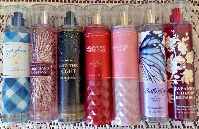 BATH & BODY WORKS FINE FRAGRANCE MIST SPRAY Bulk /lot Get all seven