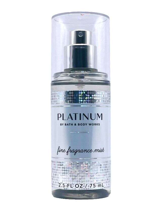 BATH & BODY WORKS PLATINUM FINE FRAGRANCE MIST BODY SPRAY 2.5 FL OZ / 75 mL NEW