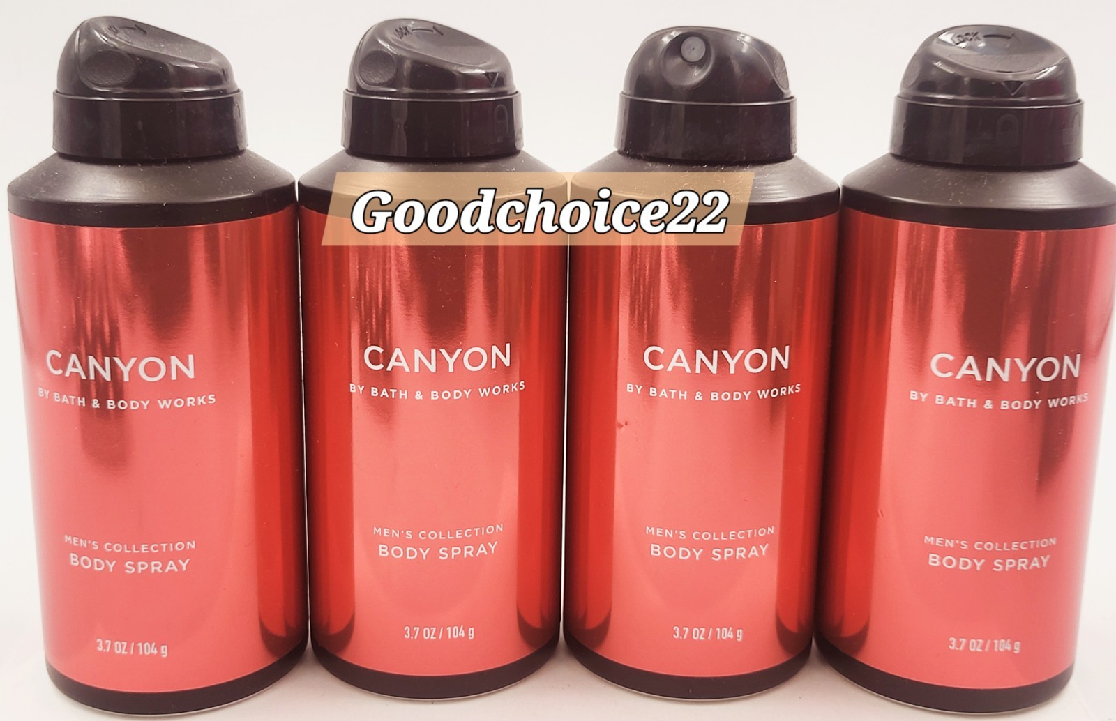 (4) Bath & Body Works CANYON Men’s Deodorizing Body Spray 3.7 OZ X4 NEW